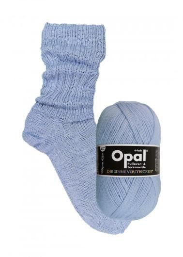 sock wool - solids - OPAL
